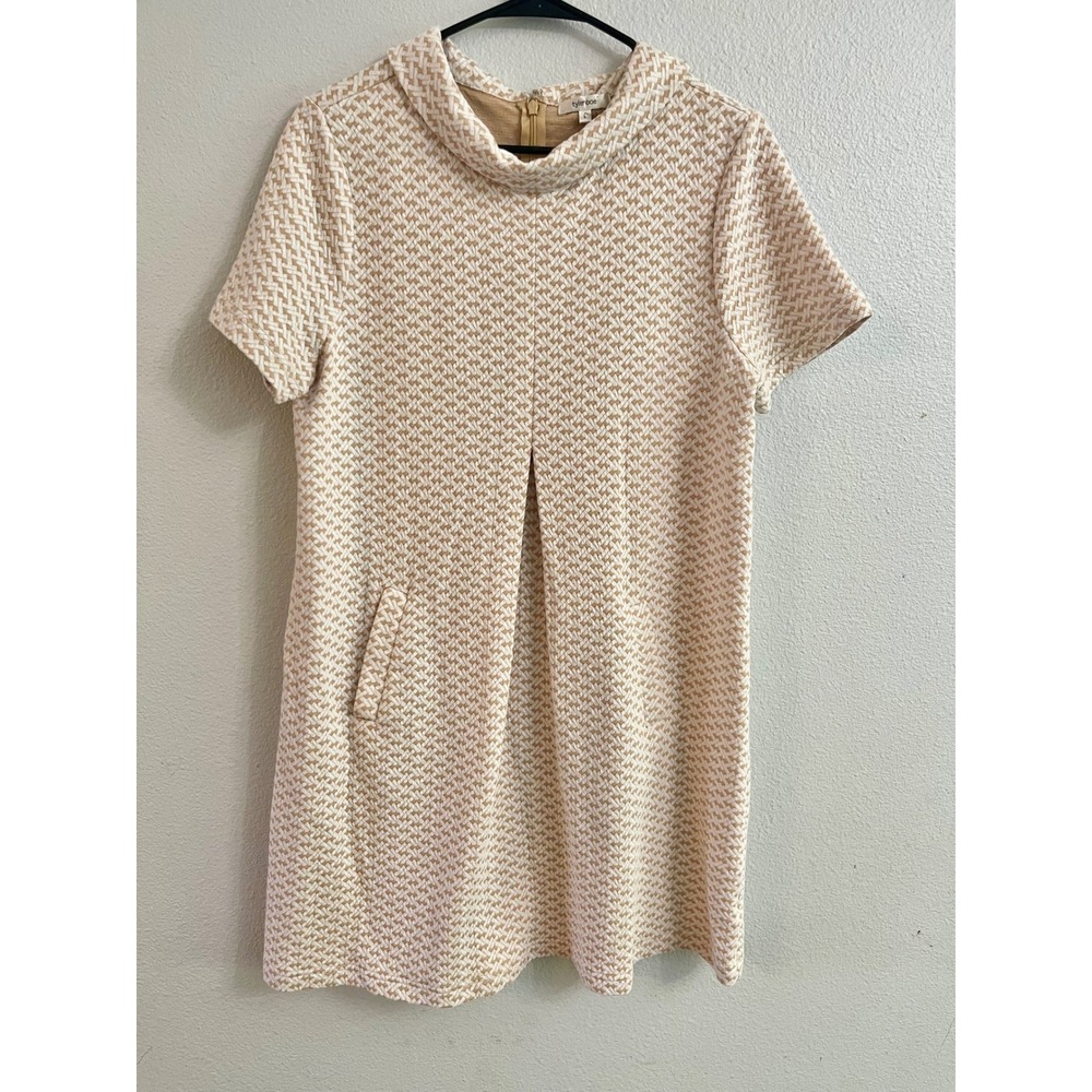 Tyler Boe Kim Knit Dress Ivory Pockets L